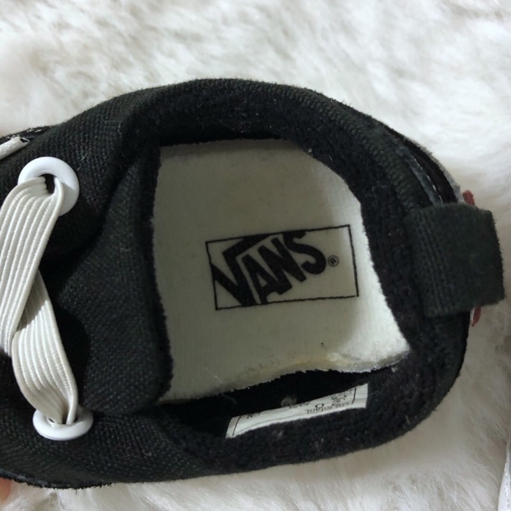 Vans Classic Black and White Infant Crib Shoes Size 2 - Picture 3 of 6